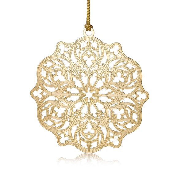 Rose Window Christmas Ornament (Saint Thomas Fifth Avenue) - The London Christmas Company